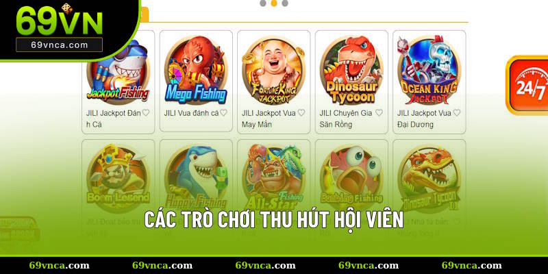 Các trò chơi thu hút hội viên toàn cầu