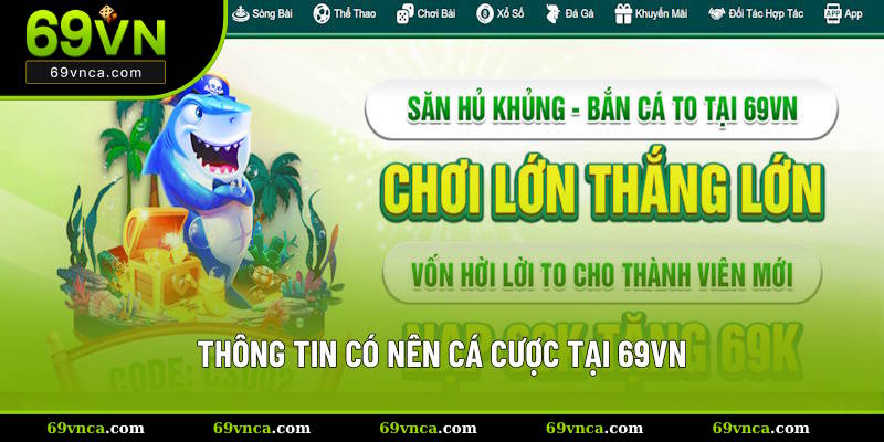 Thông tin có nên chơi cá cược tại 69VN không